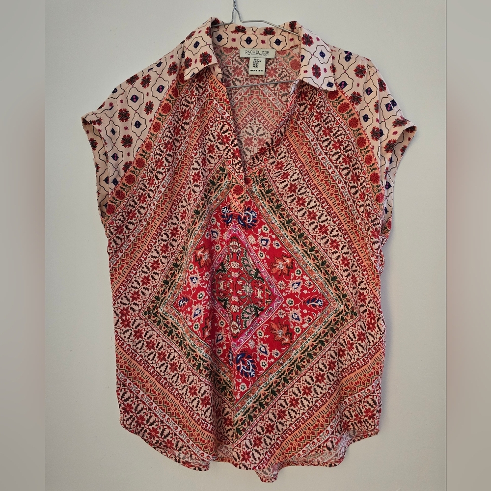 Rachel Zoe sleeveless bandana print top